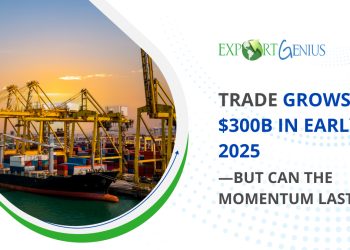 Global Trade Rises by $300 Billion in H1 2025, Driven by U.S. Imports and EU Exports